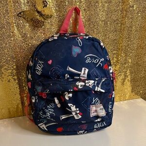 Disney Store Navy and Pink Mickey and Minnie  Mouse  Mini Backpack